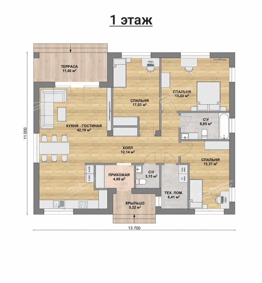 Дом из камня VZ-772
